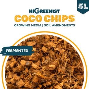 Coco Chips Premium (5L) - Media Tanam Coco Chips Organik - Fermentasi - Untuk Aroid & Orchid - 1 Pack