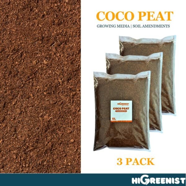 Coco Peat Premium (5L) - Media Tanam Coco Peat Fermentasi - 1 Pack - Gambar 5