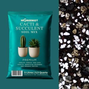 Media Tanam Kaktus & Sukulen Premium (5L) - Cactus & Succulent Soil Mix Premium - 5L x 1 Pack