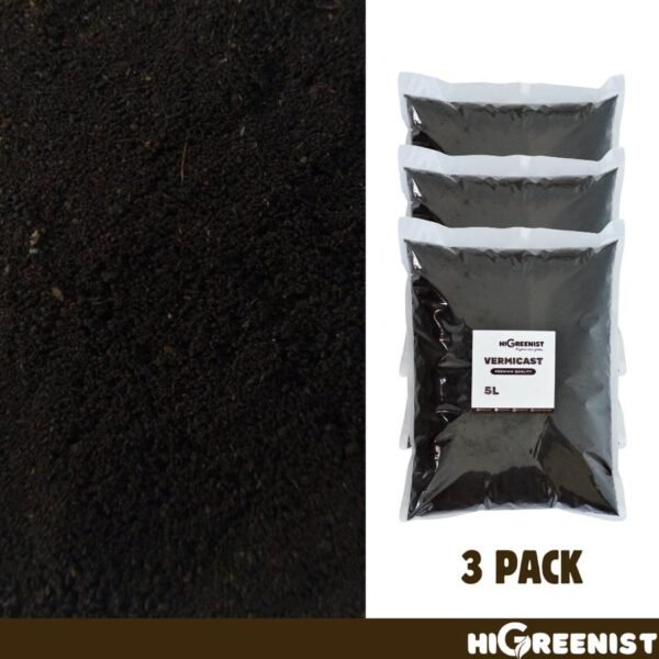 Vermicompost Premium (5L) - Media Tanam Vermikompos - Pupuk Kascing - Pupuk Cacing Vermicast untuk Nutrisi Tanah - Pupuk Tanaman Berkebun - 1 Pack - Gambar 4