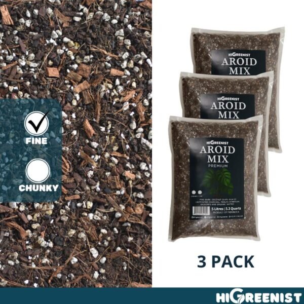 Aroid Mix Premium (5L) - Media Tanam Aroid, Alocasia, Anthurium, Hoya, Monstera, Philodendron, Epipremnum, Orchids, Dll. - Fine 5L x 1 Pack - Gambar 9