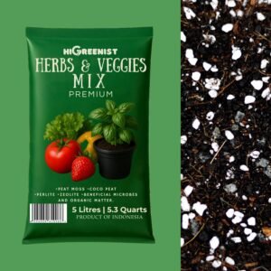 Media Tanam Semua Jenis Sayuran & Buah (5L) - Herbs & Veggies Mix Premium - 5L x 1 Pack