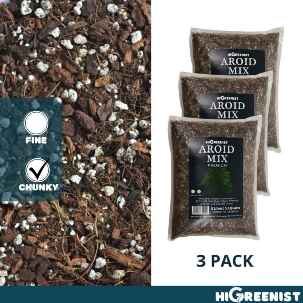 Aroid Mix Premium (5L) - Media Tanam Aroid, Alocasia, Anthurium, Hoya, Monstera, Philodendron, Epipremnum, Orchids, Dll. - Fine 5L x 1 Pack - Gambar 7