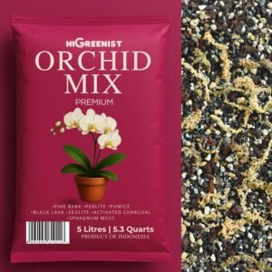 Orchid Mix Premium (5L) - Media Tanam Anggrek - Premium Orchids Potting Mix made for Phalaenopsis, Oncidium, Vandas, Dendrobium, Etc. - Fine 5L x 1 Pack