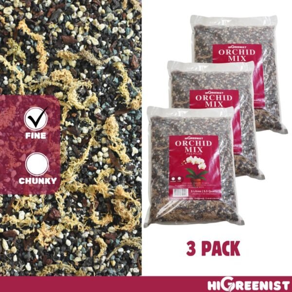 Orchid Mix Premium (5L) - Media Tanam Anggrek - Premium Orchids Potting Mix made for Phalaenopsis, Oncidium, Vandas, Dendrobium, Etc. - Fine 5L x 1 Pack - Gambar 7