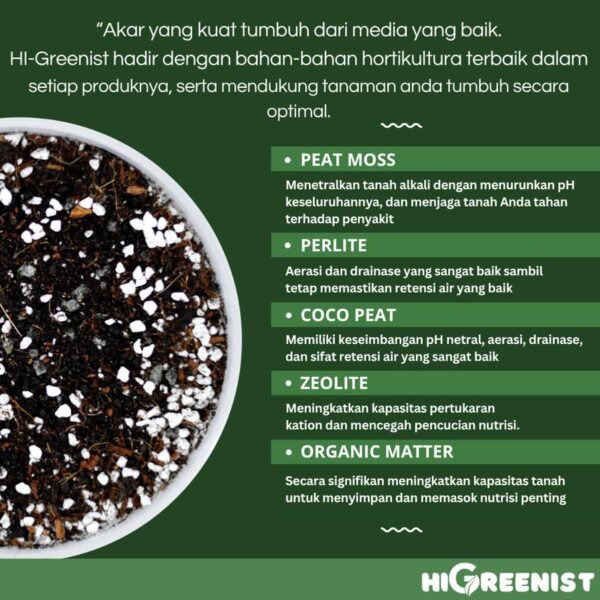 Media Tanam Semua Jenis Sayuran & Buah (5L) - Herbs & Veggies Mix Premium - 5L x 1 Pack - Gambar 3