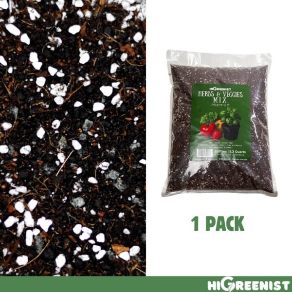 Media Tanam Semua Jenis Sayuran & Buah (5L) - Herbs & Veggies Mix Premium - 5L x 1 Pack - Gambar 6